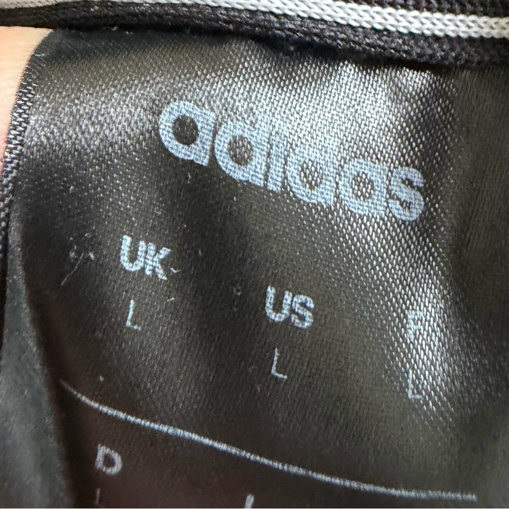 adidas Black Hoodie with White Stripes unisex - Picture 7 of 7